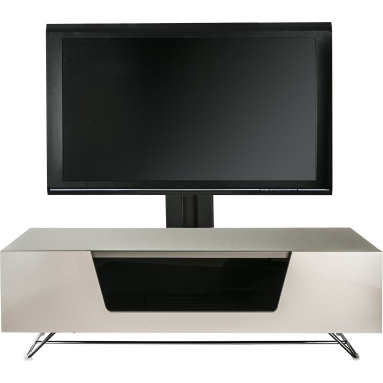 Alphason CRO2-1200BKT-IV Chromium 2 TV Cabinet with Bracket for up to 50" TVs - Ivory 