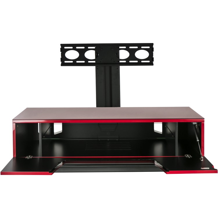 Alphason CRO2-1200BKT-RE Chromium 2 TV Cabinet with Bracket for up to 50" TVs - Red