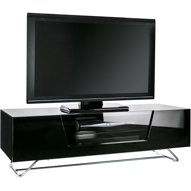 Alphason CRO2-1200CB-BLK Chromium 2 TV Unit for up to 55" TVs - Black