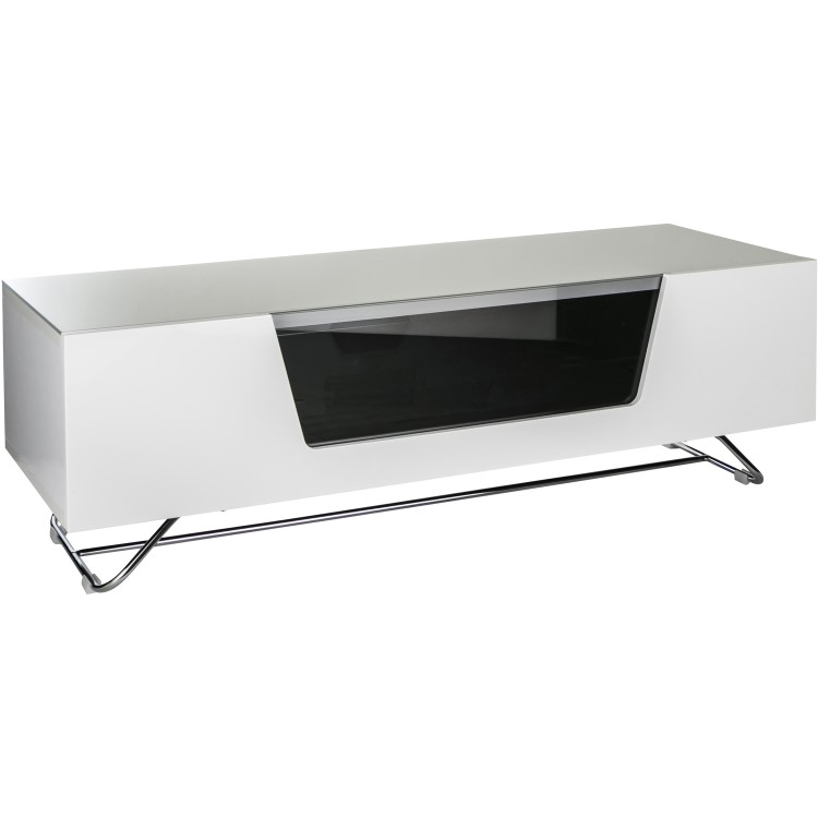 Alphason CRO2-1200CB-WHT Chromium 2 TV Cabinet for up to 55" TVs - White