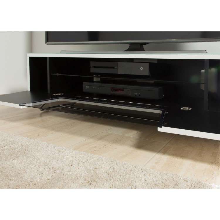 Alphason CRO2-1200CB-WHT Chromium 2 TV Cabinet for up to 55" TVs - White