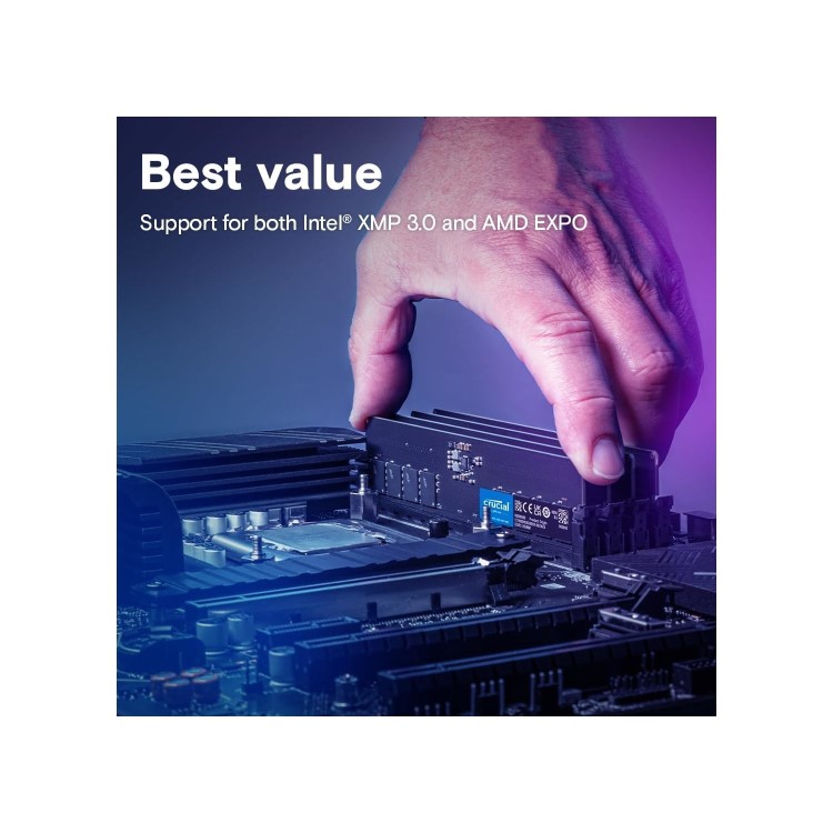Crucial 16GB (1x16GB) DIMM 2800MHz DDR5 Desktop Memory