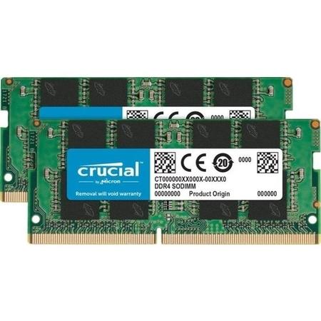 Crucial 16GB DDR4 2400MHz Non ECC SO-DIMM 2 x 8GB Memory Kit