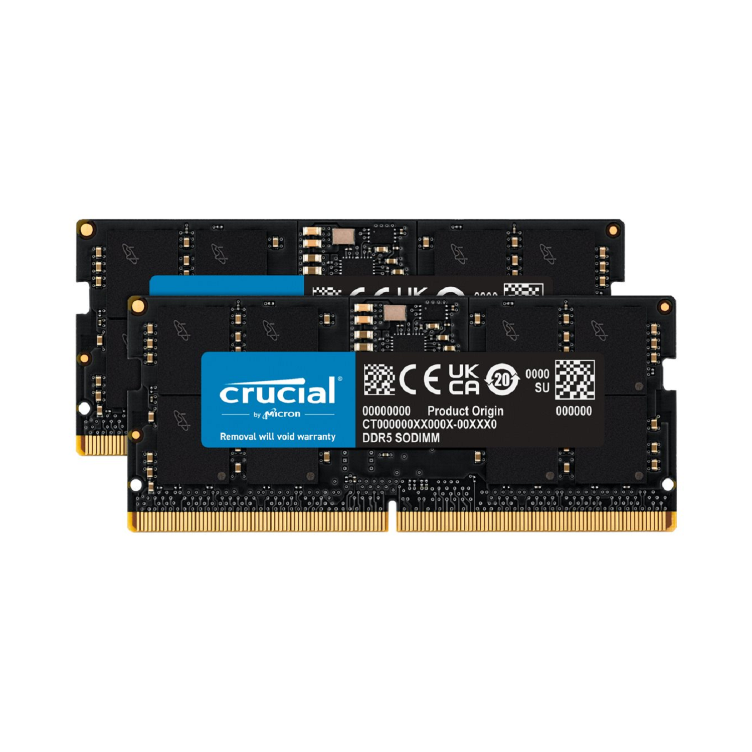 Crucial 32GB 2x16GB SO-DIMM 5600MHz DDR5 Laptop Memory - Laptops Crucial 32GB 2x16GB SO-DIMM 5600MHz DDR5 Laptop Memory - Laptops