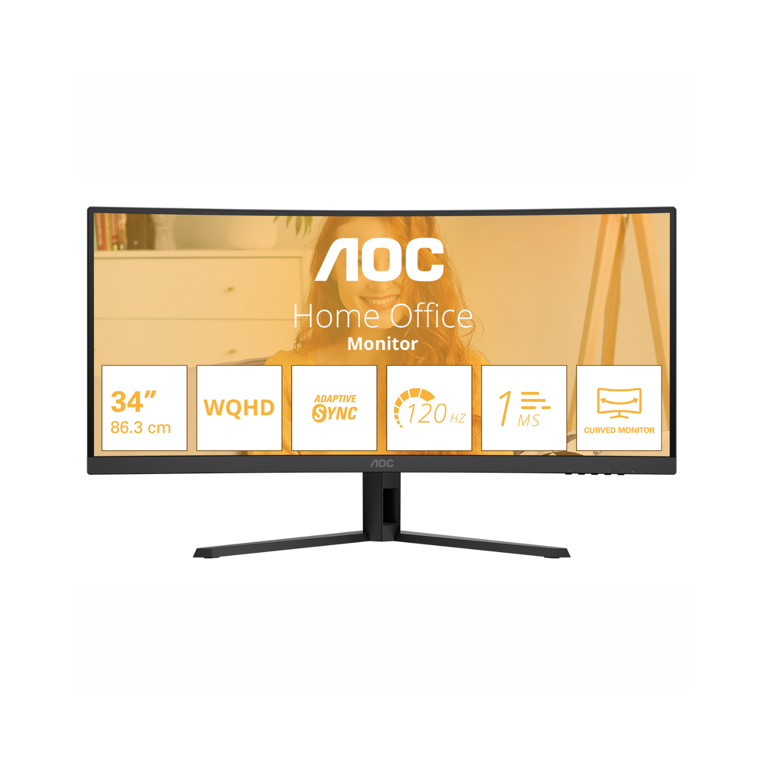 B3 CU34B3E 34 VA WQHD 120Hz Curved Monitor