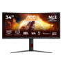 AOC G4 34" Fast VA WQHD 180Hz 0.5ms Curved Gaming Monitor