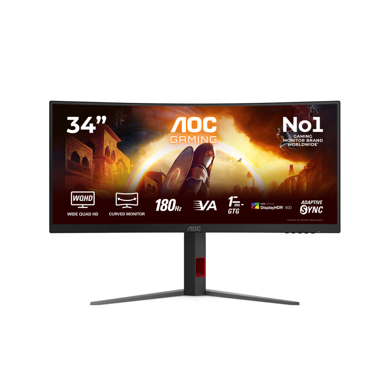 G4 34 Fast VA WQHD 180Hz 0.5ms Curved Gaming Monitor