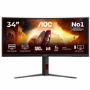 AOC CU34G4P 34" Fast VA WQHD 180Hz 1ms Curved Gaming Monitor