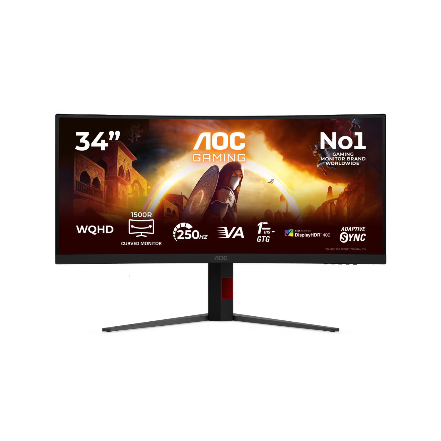 G4 34 Fast VA WQHD 250Hz 0.3ms Curved Gaming Monitor