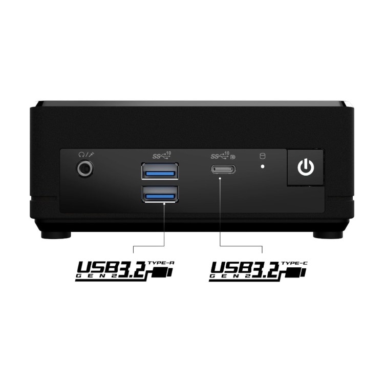 MSI Cubi N ADL Intel N100 4GB RAM 128GB M.2 SSD Windows 11 Pro Mini Desktop PC