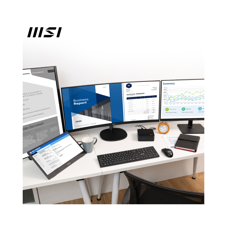 MSI Cubi NUC 13MQG SFF Intel Core i7 1365U vPRO Barebone PC