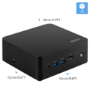MSI Cubi NUC 1M SFF Intel Core 3 100U 8GB RAM 512GB SSD Windows 11 Pro Mini PC
