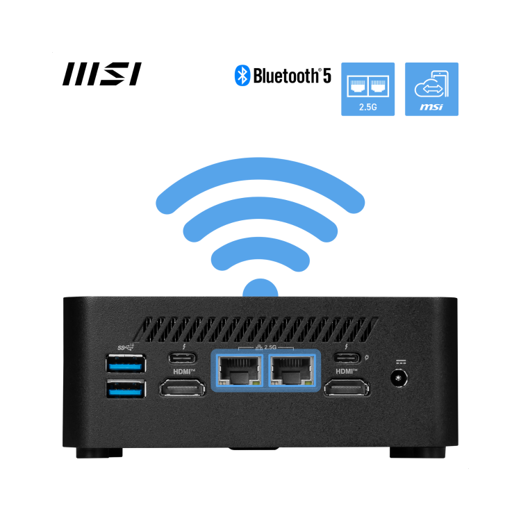 MSI Cubi NUC 1M SFF Intel Core i5 120U 14th Gen Barebone PC