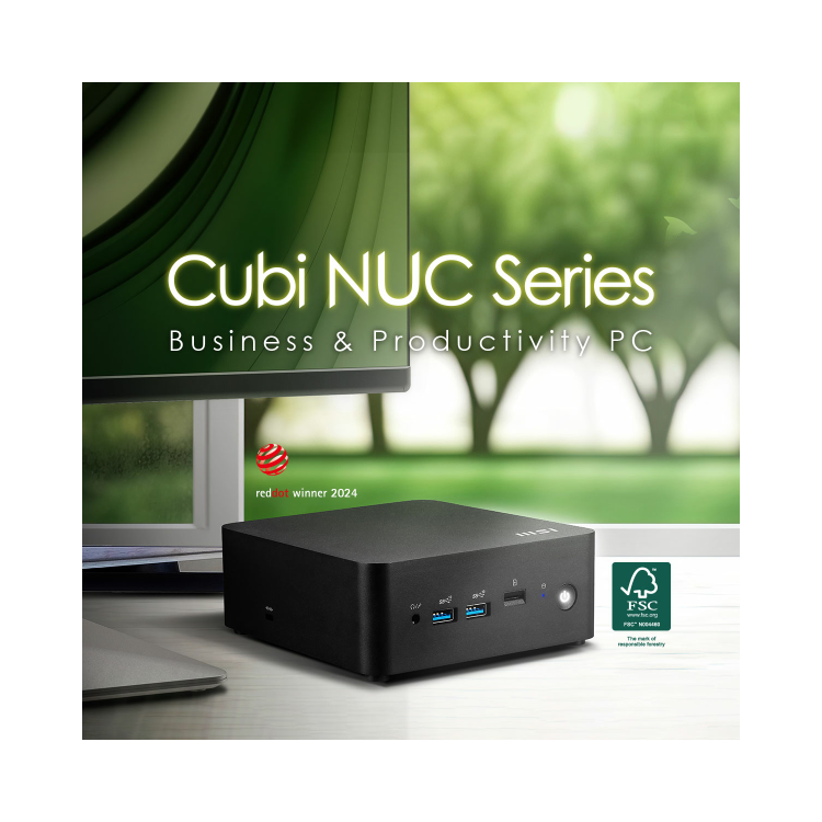 MSI Cubi NUC 1M SFF Intel Core i5 120U 14th Gen Barebone PC