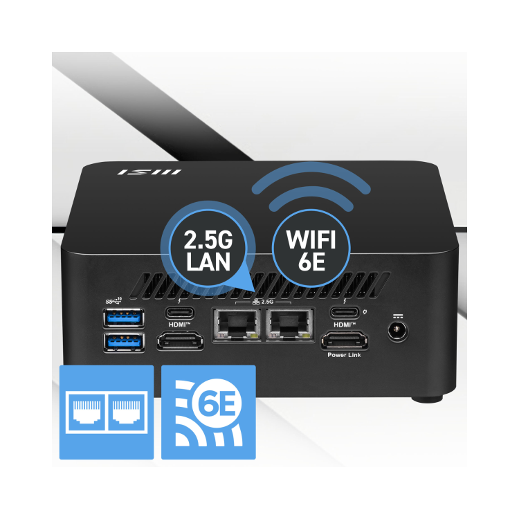 MSI Cubi NUC 1M SFF Intel Core i5 120U 14th Gen Barebone PC