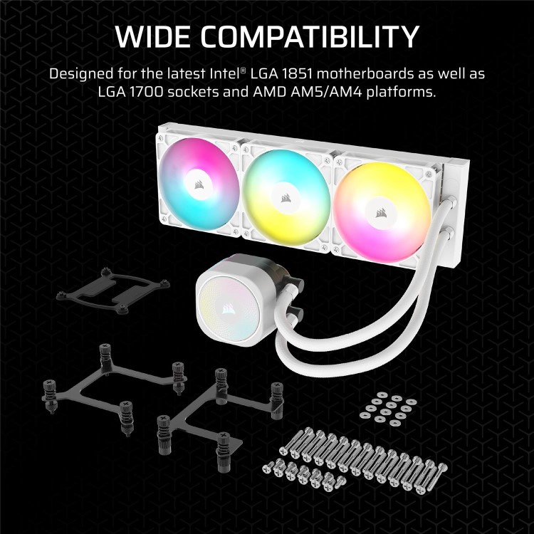CORSAIR NAUTILUS 240 ARGB, 240MM RADIATOR, LIQUID CPU COOLER