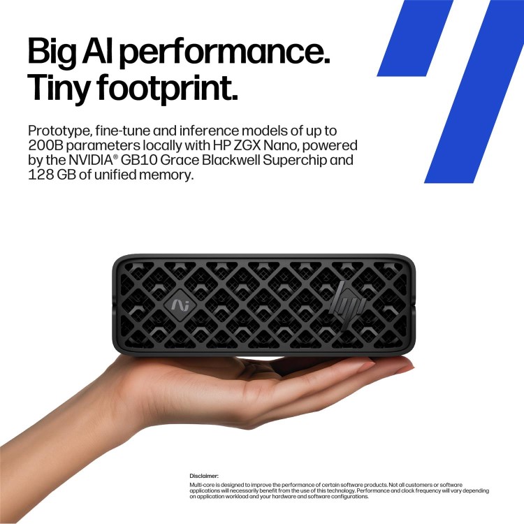 HP ZGX Nano G1n AI NVIDIA GB10 128GB RAM 1TB SSD No OS Mini Workstation PC