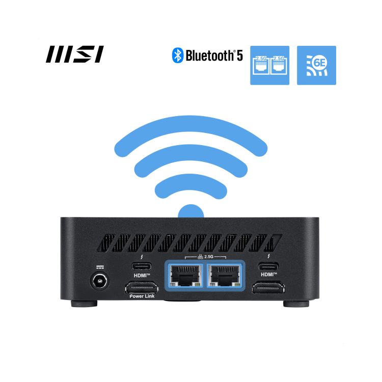 MSI Cubi NUC AI 1UMG SFF Intel Core Ultra 7 155H Mini Barebone PC