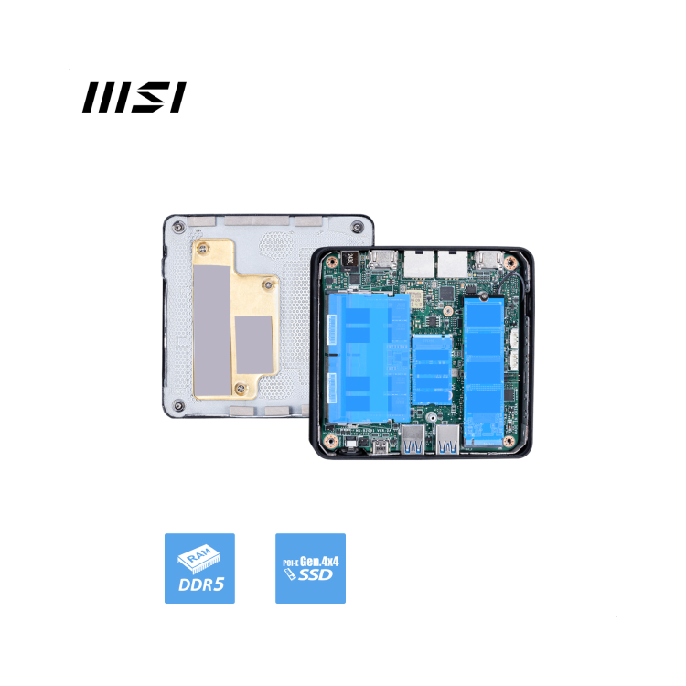 MSI Cubi NUC AI 1UMG SFF Intel Core Ultra 7 155H Mini Barebone PC