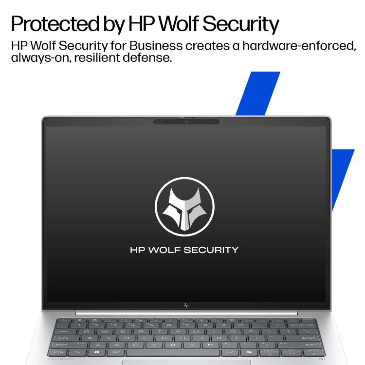 HP EliteBook 8 G1i Next Gen AI Wolf Pro Security Edition Copilot+ Intel Core Ultra 7 256V 16GB RAM 14 Inch Windows 11 Pro Laptop