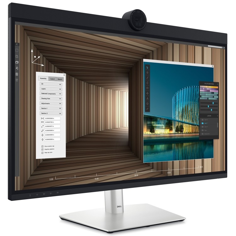 Dell UltraSharp U3224KBA 32" IPS 6K Thunderbolt 4 Height-Adjustable Webcam USB-C Monitor