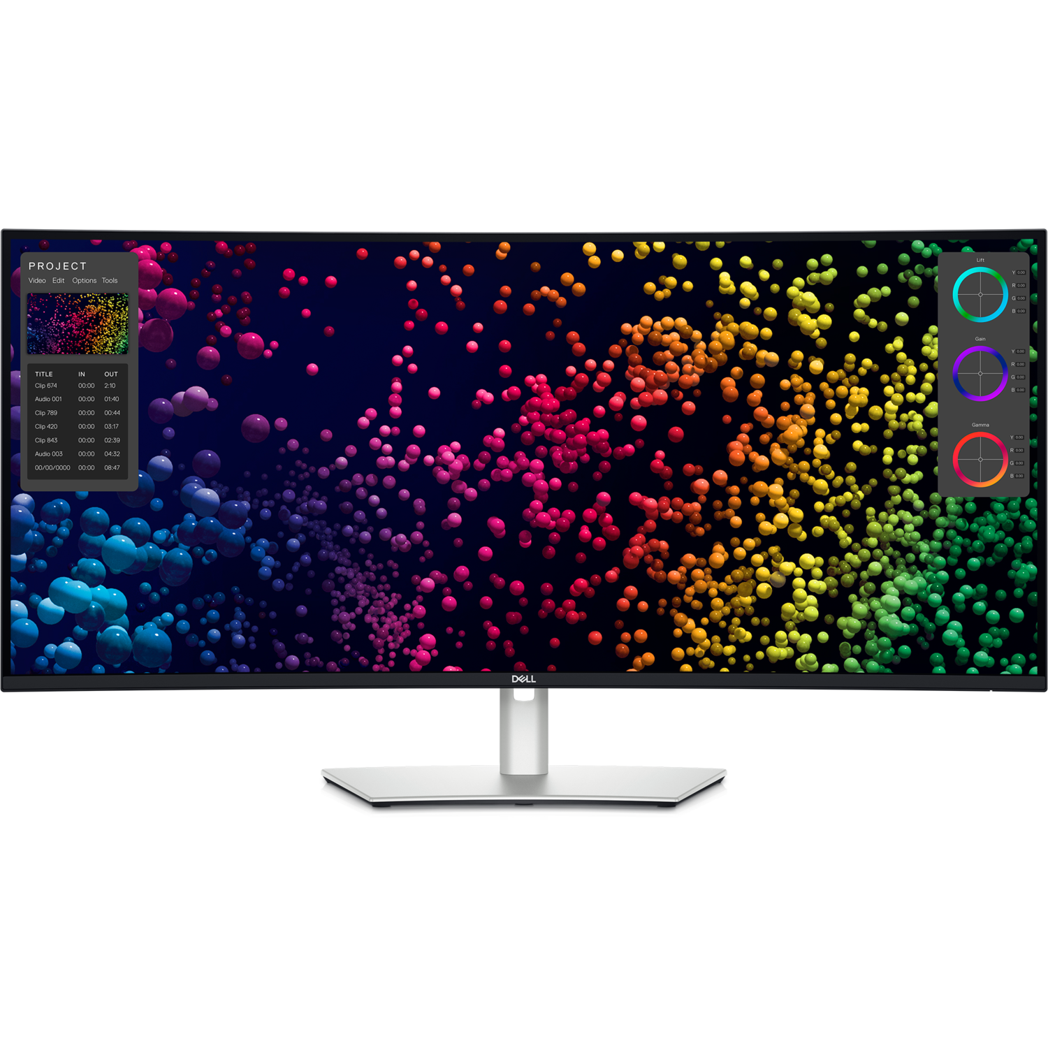 Dell Ultrasharp U4025qw 40 Ips 5K 120Hz Ultrawide Curved Usb-C Thunderbolt Hub Monitor Silver, Laptops Direct - DELL-U4025QW