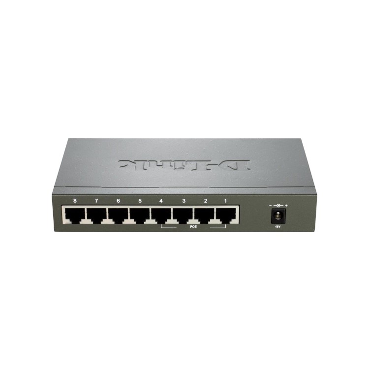 D-Link POE 8 x 10/100 RJ45 Port Desktop Switch with 4 Ports 53w