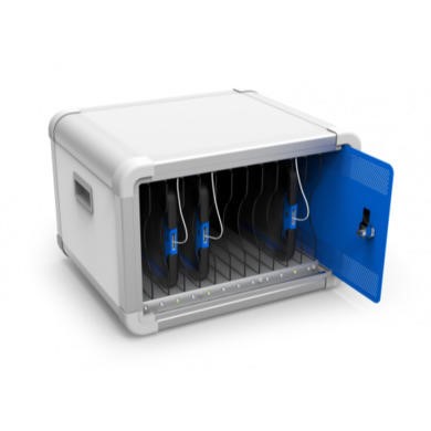 DeskCabby - USB charge and sync for 12 tablets up to 12'