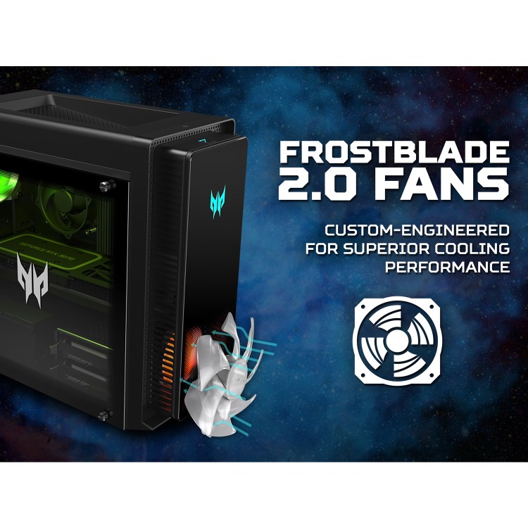 Refurbished Acer Predator Orion 3000 Intel Core i7-13700F RTX 4070 16GB 1TB SSD + 2TB HDD Windows 11 Gaming PC