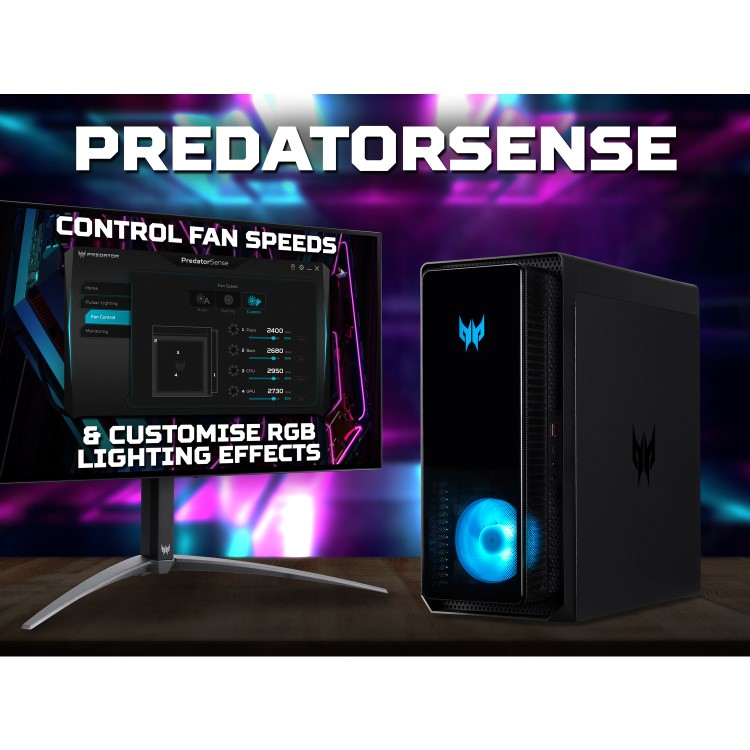 Refurbished Acer Predator Orion 3000 Intel Core i7-13700F RTX 4070 16GB 1TB SSD + 2TB HDD Windows 11 Gaming PC