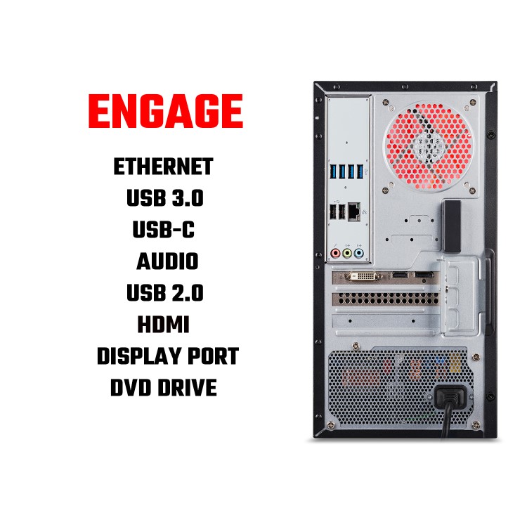 Acer Nitro N50-610 Core i5-10400F 8GB 1TB HDD + 512GB SSD GeForce GTX 1660 Super Windows 10 Gaming Desktop