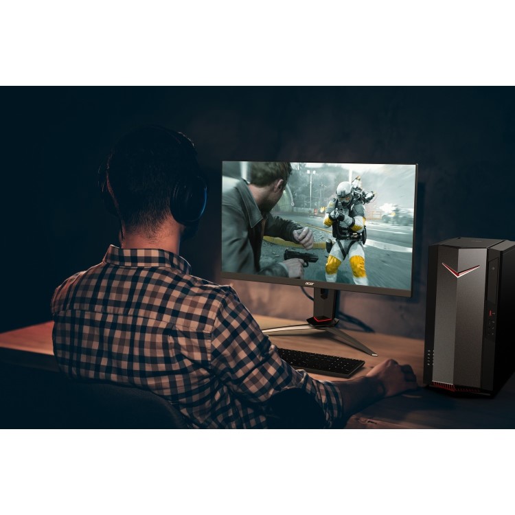 Acer Nitro N50-610 Core i5-10400F 8GB 1TB HDD + 512GB SSD GeForce GTX 1660 Super Windows 10 Gaming Desktop 
