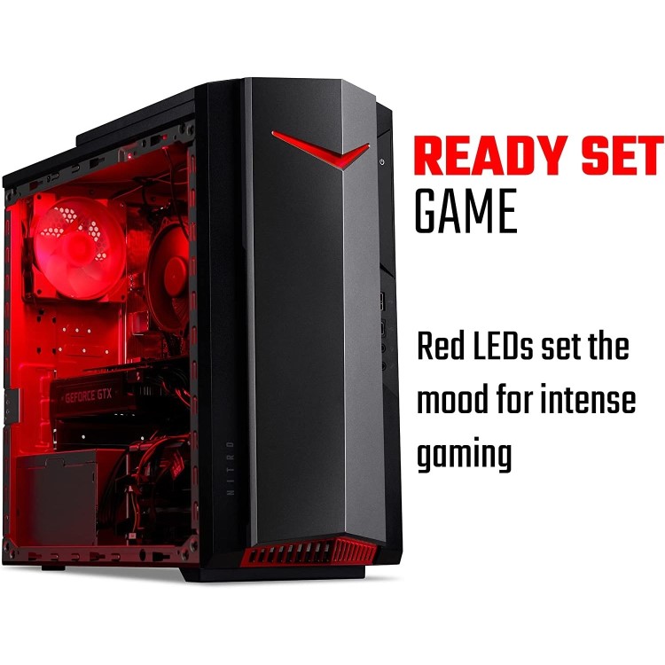 Acer Nitro N50-640 Core i5-12400 8GB 512GB SSD + 1TB HDD GeForce GTX 1660 Super Windows 11 Gaming PC