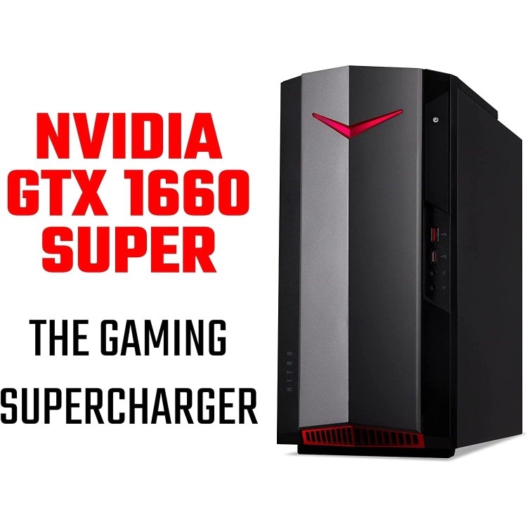 Acer Nitro N50-640 Core i5-12400 8GB 512GB SSD + 1TB HDD GeForce GTX 1660 Super Windows 11 Gaming PC