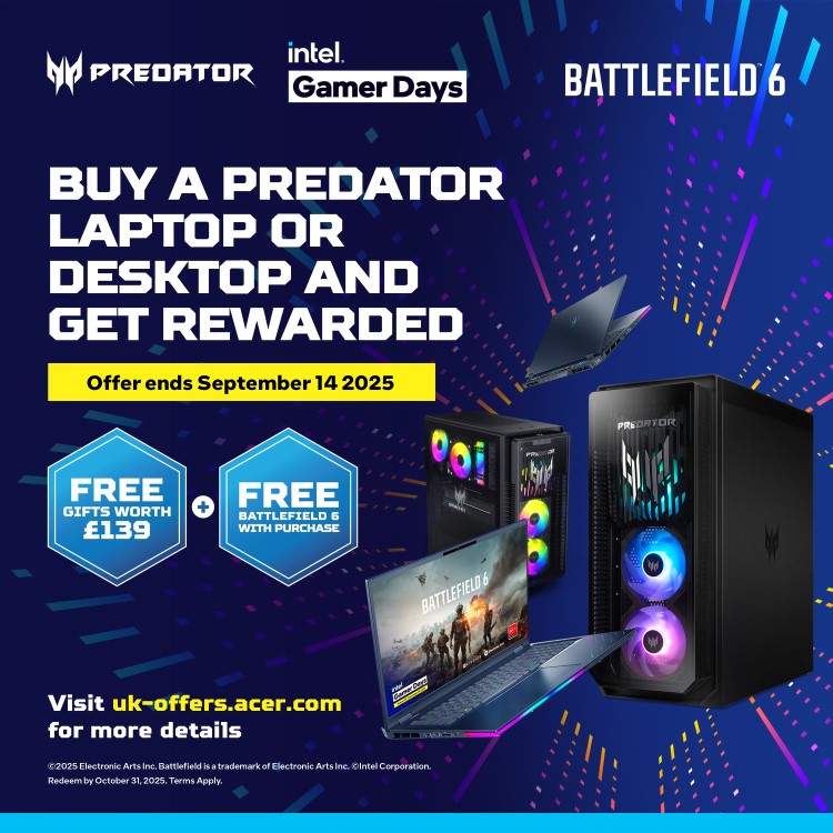 Acer Predator PO3-665 Intel Core i5-14400F 16GB RAM 512GB SSD RTX 5060 Windows 11 Gaming PC