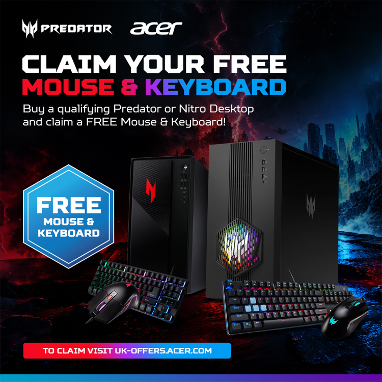 Acer Predator PO3-665 Intel Core i7-14700F 16GB RAM 512GB SSD RTX 5070 Windows 11 Gaming PC