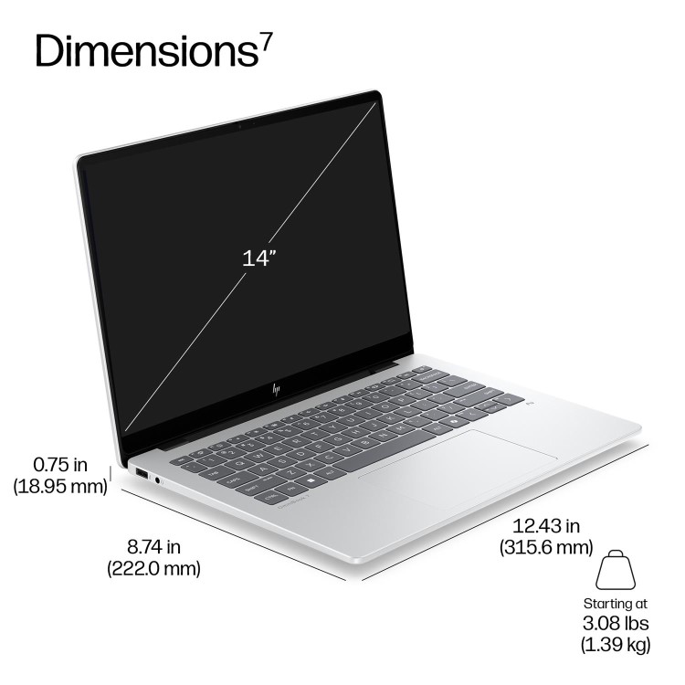 HP EliteBook 8 G2i Next Gen AI PC Intel Core Ultra 7 32GB RAM 512GB SSD 14 Inch windows 11 Pro Laptop