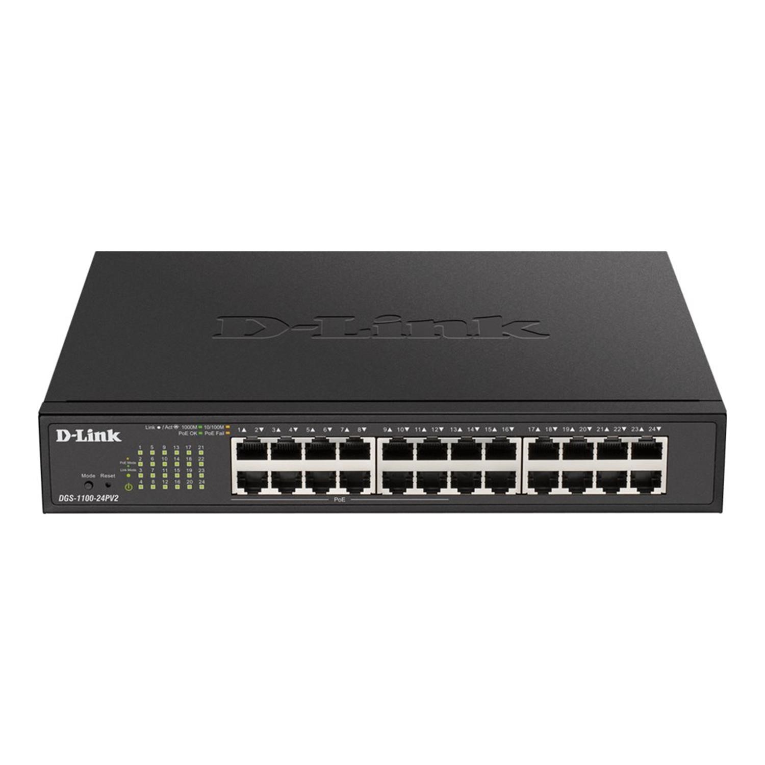 D 24 Port PoE Rack mountable Managed Switch