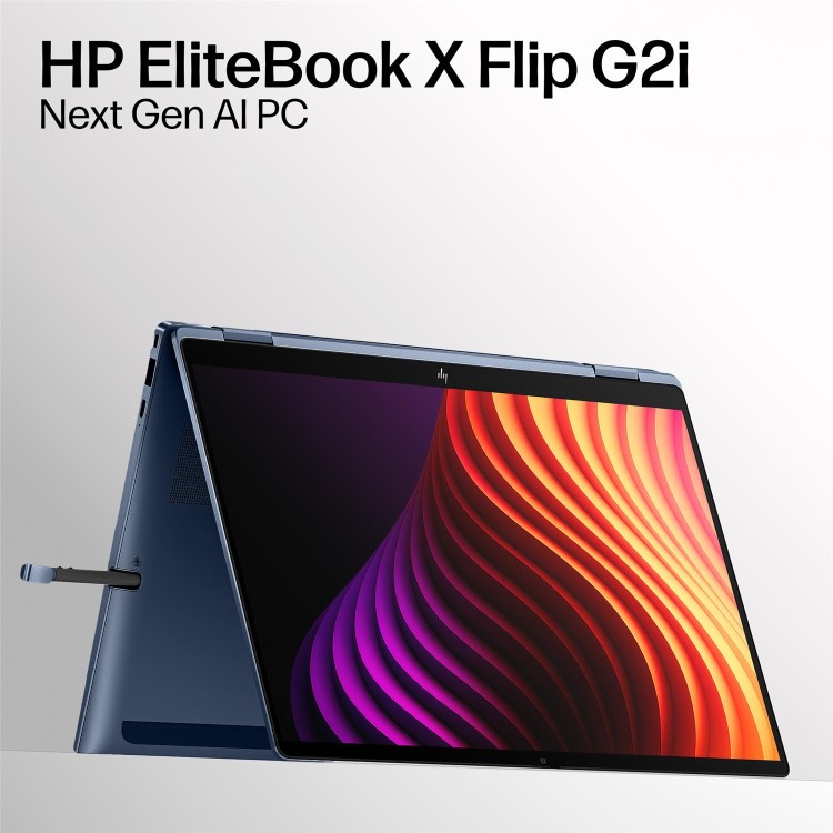HP EliteBook X Flip G2i Copilot+ PC Intel Core Ultra 7 32GB RAM 512GB SSD 14 Inch Windows 11 Pro Convertible Touchscreen Laptop