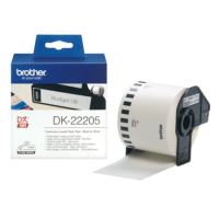 Brother DK22205 Black on White Continuous 62mm Label Roll
