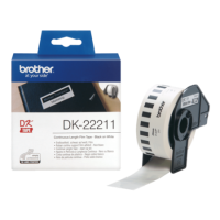 Brother DK22211 Black on White Continuous 29mm Film Label Tape