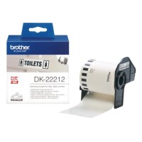 Brother DK22212 Black on White Continuous 62mm Film Label Tape