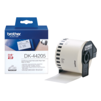 Brother DDK44205 Black on White Continuous 62mm Label Roll