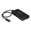 Startech USB C HDMI Multiport adapter - 2x USB 3.0 Ports - GbE - 60W PD - external video adapter - black 
