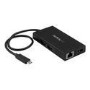 Startech USB C HDMI Multiport adapter - 2x USB 3.0 Ports - GbE - 60W PD - external video adapter - black 