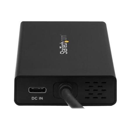 Startech USB C HDMI Multiport adapter - 2x USB 3.0 Ports - GbE - 60W PD - external video adapter - black 
