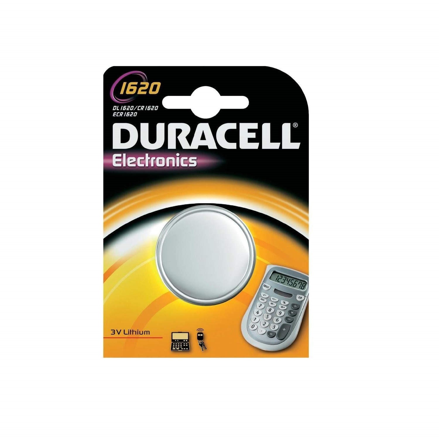 Dl1620 Duracell DL1620 Lithium Button Cell Battery 1 x 1 Pack - Laptops Direct