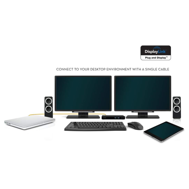 2-Power Dual Display Docking Station