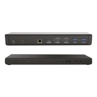 Box Opened 2-Power USB-C & USB-A Hybrid Triple 4K Docking Station