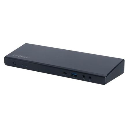 2-POWER USB-C and USB-A Triple 4K Docking Station